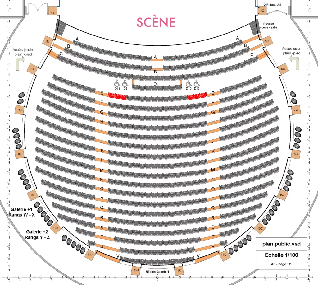 Plan salle DÃ´me ThÃ©Ã¢tre